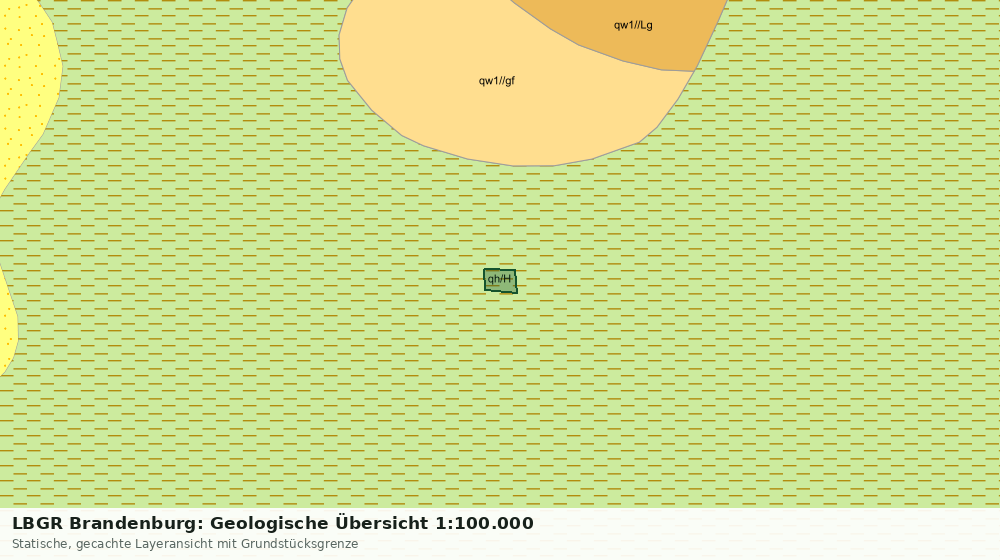 Statische Kartenansicht: LBGR Brandenburg: Geologische Übersicht 1:100.000