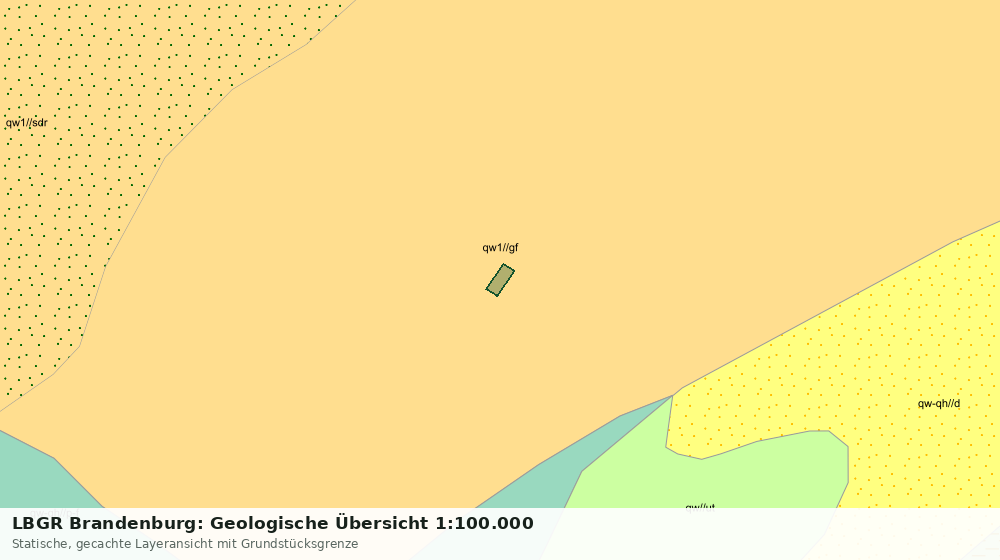 Statische Kartenansicht: LBGR Brandenburg: Geologische Übersicht 1:100.000