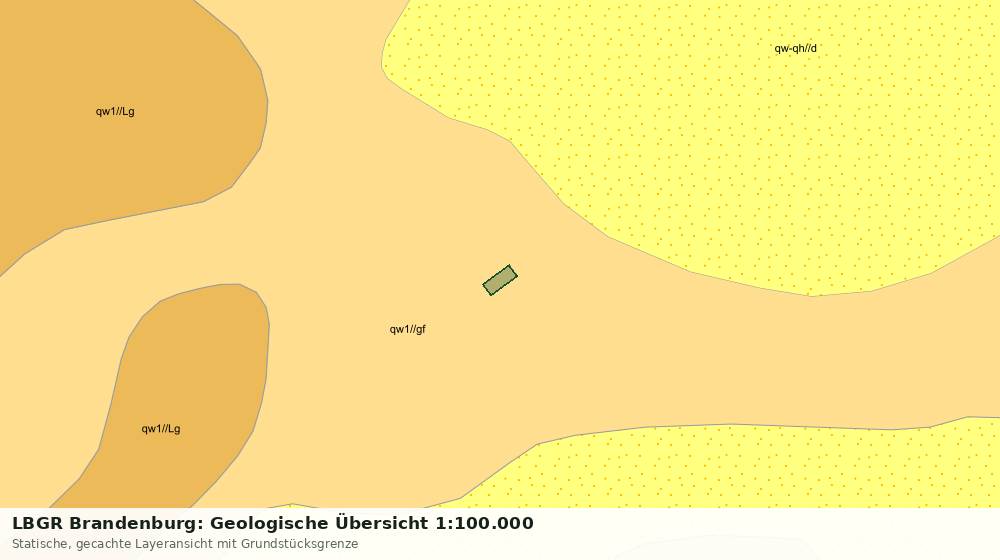 Statische Kartenansicht: LBGR Brandenburg: Geologische Übersicht 1:100.000