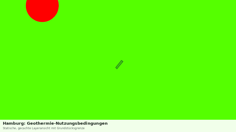 Statische Kartenansicht: Hamburg: Geothermie-Nutzungsbedingungen