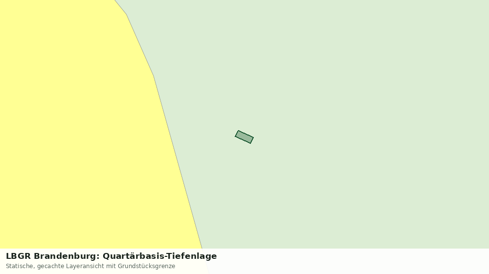 Statische Kartenansicht: LBGR Brandenburg: Quartärbasis-Tiefenlage