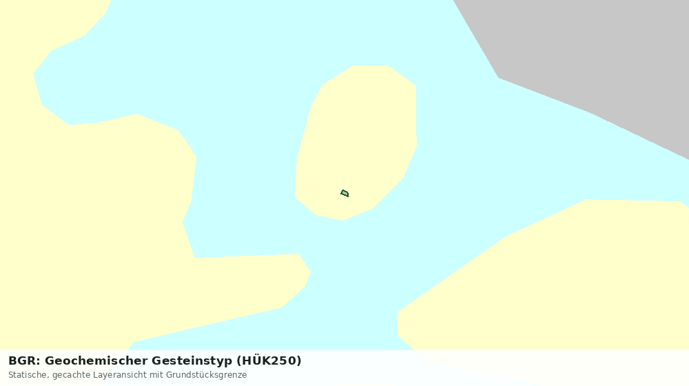 Statische Kartenansicht: BGR: Geochemischer Gesteinstyp (HÜK250)
