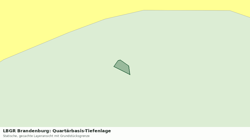 Statische Kartenansicht: LBGR Brandenburg: Quartärbasis-Tiefenlage