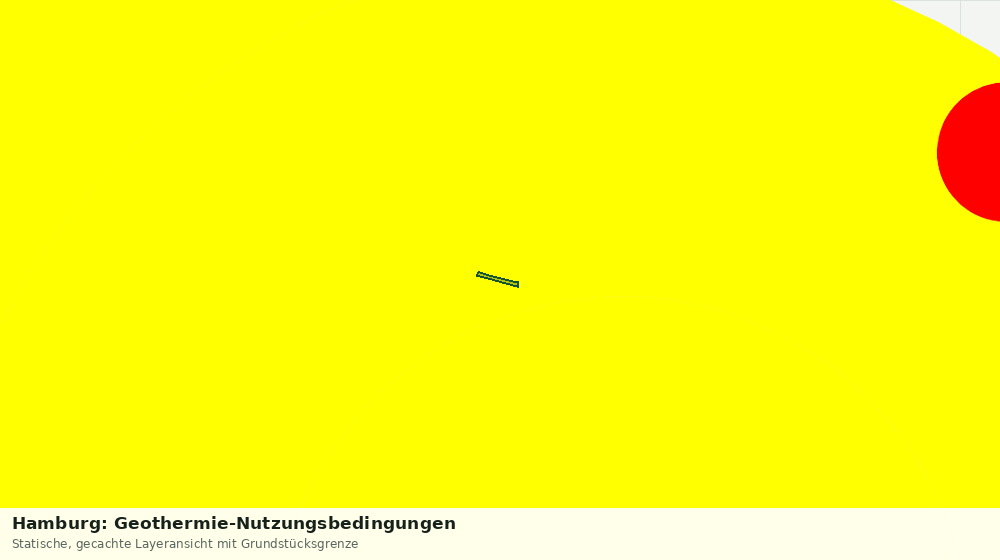 Statische Kartenansicht: Hamburg: Geothermie-Nutzungsbedingungen