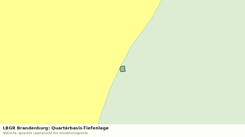 Statische Kartenansicht: LBGR Brandenburg: Quartärbasis-Tiefenlage