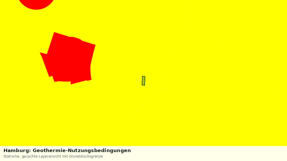 Statische Kartenansicht: Hamburg: Geothermie-Nutzungsbedingungen