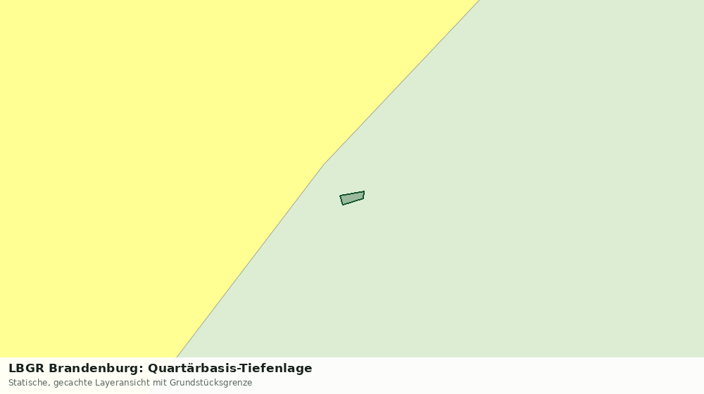 Statische Kartenansicht: LBGR Brandenburg: Quartärbasis-Tiefenlage