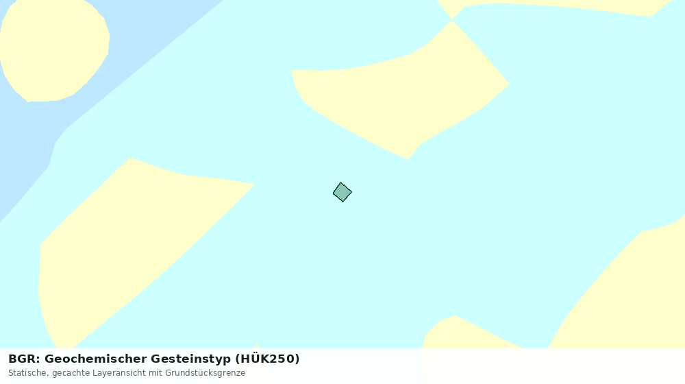Statische Kartenansicht: BGR: Geochemischer Gesteinstyp (HÜK250)