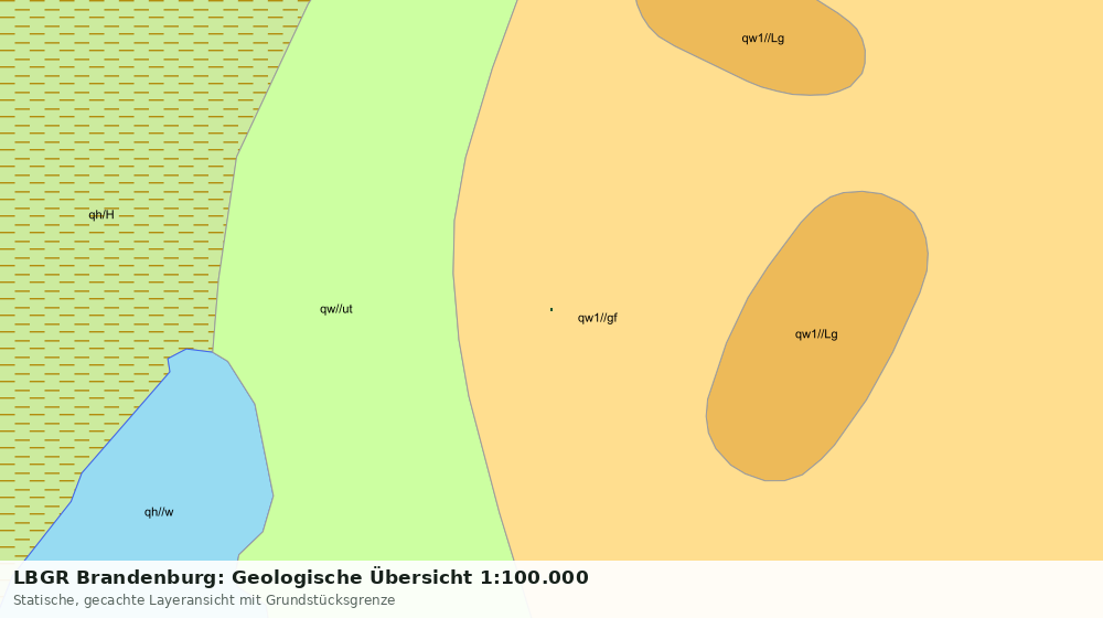 Statische Kartenansicht: LBGR Brandenburg: Geologische Übersicht 1:100.000