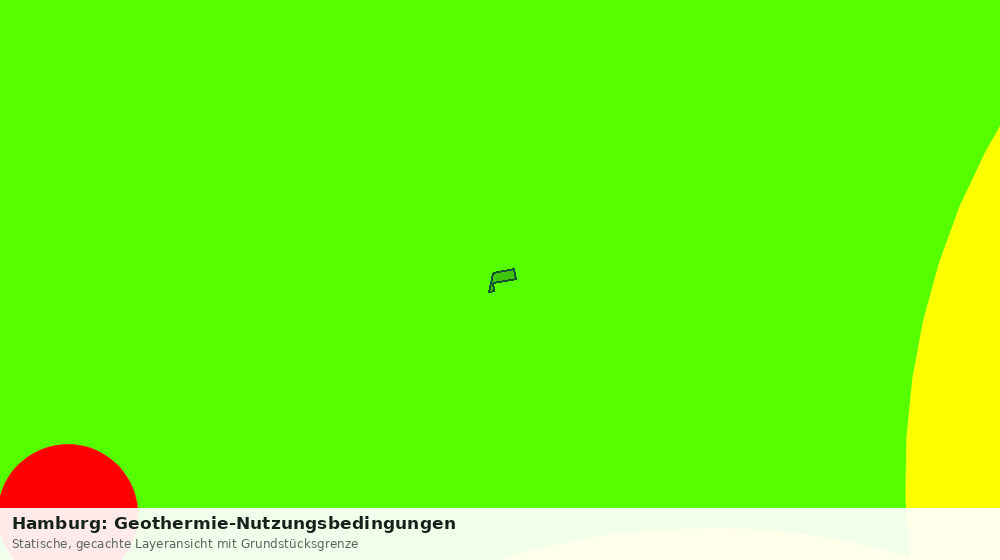 Statische Kartenansicht: Hamburg: Geothermie-Nutzungsbedingungen