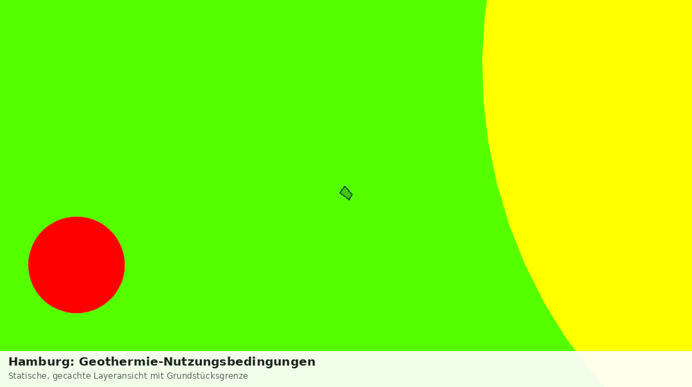 Statische Kartenansicht: Hamburg: Geothermie-Nutzungsbedingungen