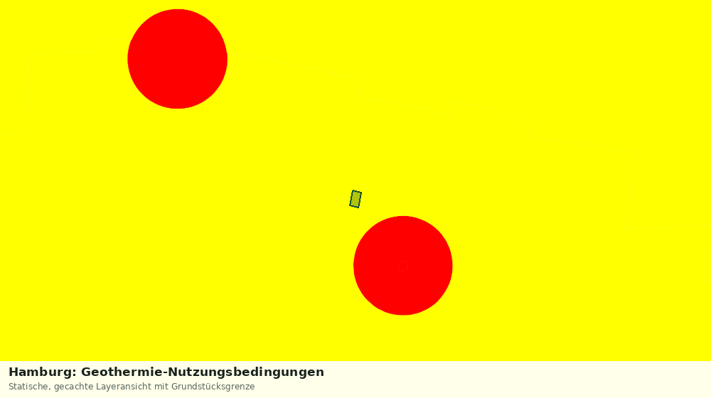 Statische Kartenansicht: Hamburg: Geothermie-Nutzungsbedingungen