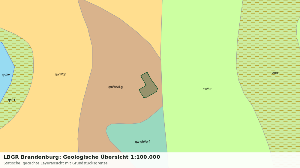 Statische Kartenansicht: LBGR Brandenburg: Geologische Übersicht 1:100.000