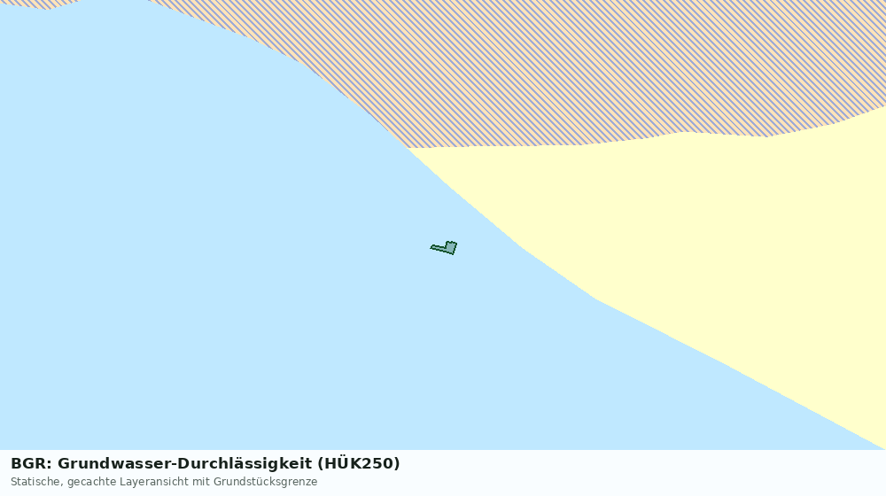 Statische Kartenansicht: BGR: Grundwasser-Durchlässigkeit (HÜK250)