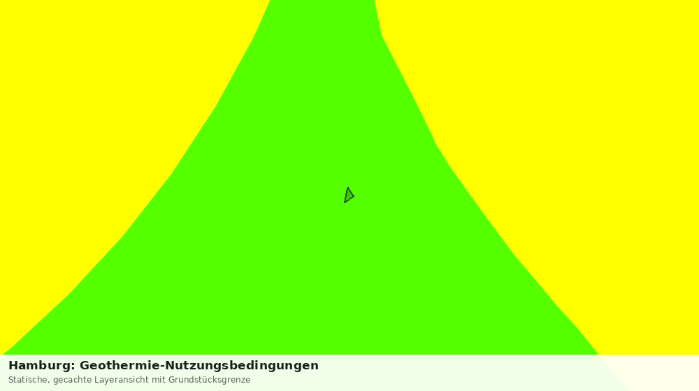 Statische Kartenansicht: Hamburg: Geothermie-Nutzungsbedingungen