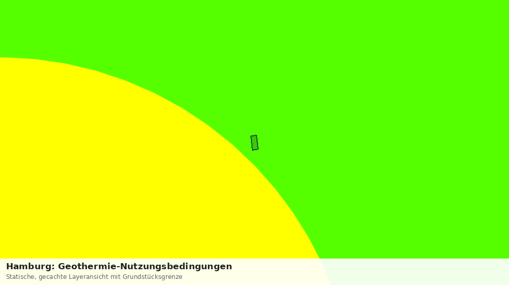 Statische Kartenansicht: Hamburg: Geothermie-Nutzungsbedingungen