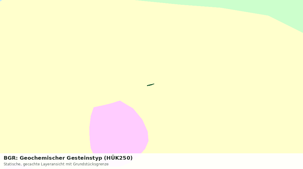 Statische Kartenansicht: BGR: Geochemischer Gesteinstyp (HÜK250)