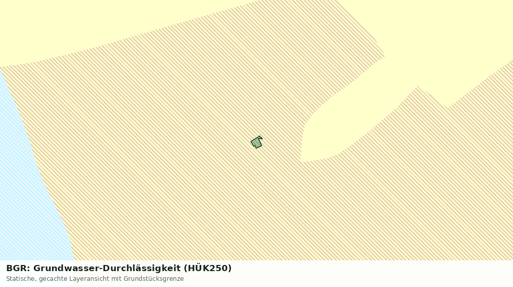 Statische Kartenansicht: BGR: Grundwasser-Durchlässigkeit (HÜK250)