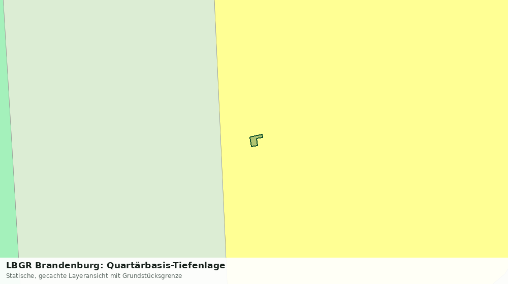 Statische Kartenansicht: LBGR Brandenburg: Quartärbasis-Tiefenlage