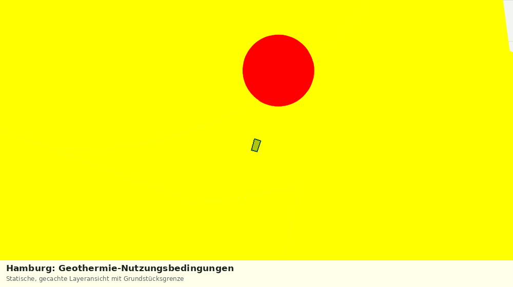Statische Kartenansicht: Hamburg: Geothermie-Nutzungsbedingungen