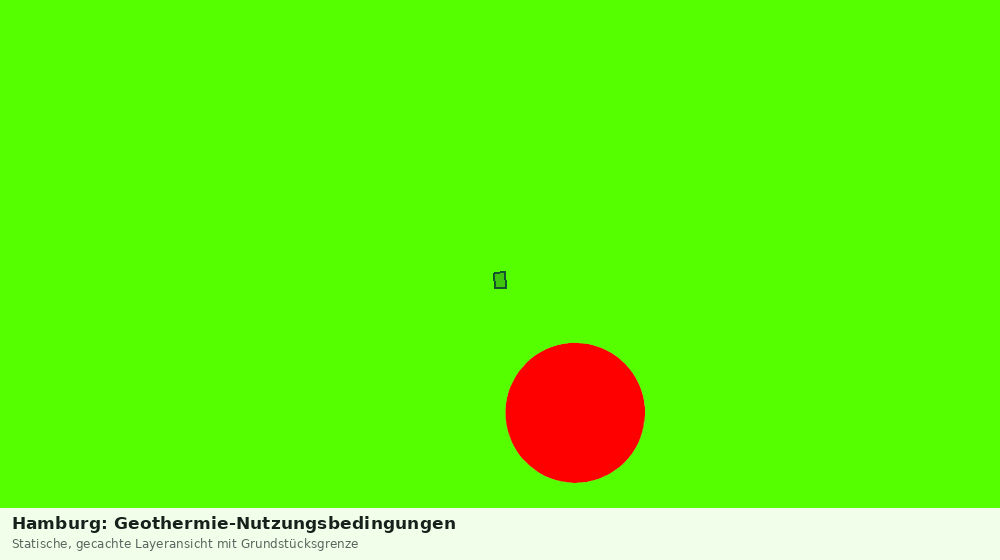 Statische Kartenansicht: Hamburg: Geothermie-Nutzungsbedingungen