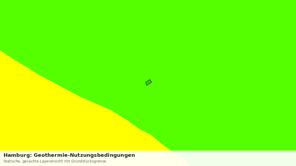 Statische Kartenansicht: Hamburg: Geothermie-Nutzungsbedingungen