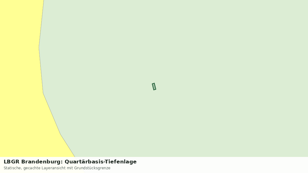 Statische Kartenansicht: LBGR Brandenburg: Quartärbasis-Tiefenlage