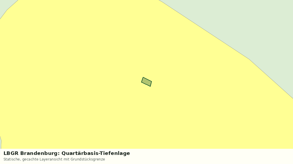 Statische Kartenansicht: LBGR Brandenburg: Quartärbasis-Tiefenlage