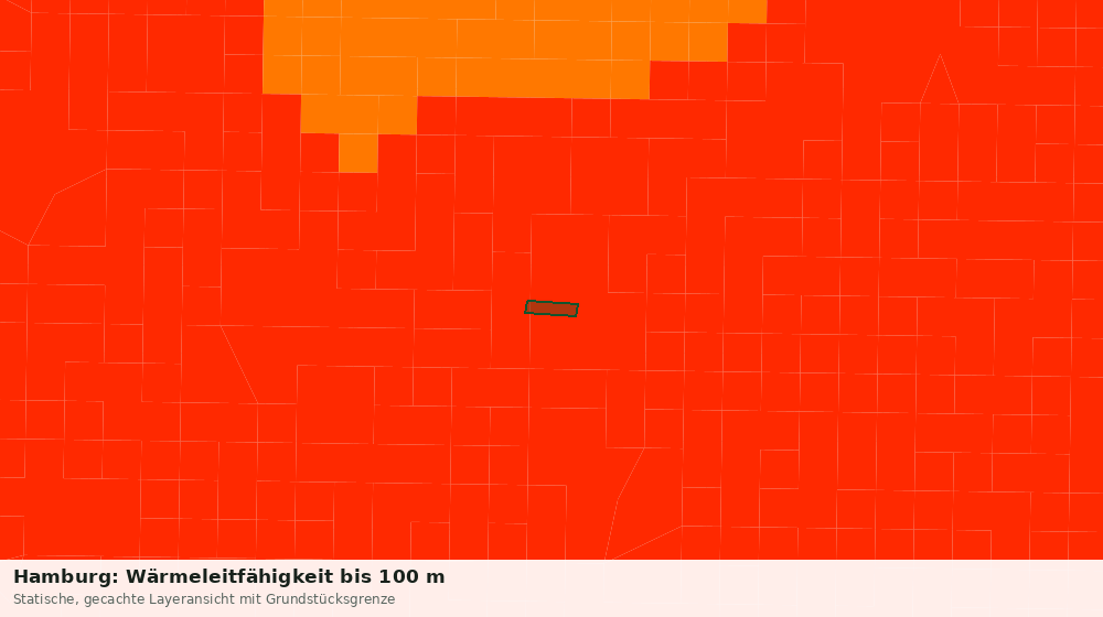 Statische Kartenansicht: Hamburg: Wärmeleitfähigkeit bis 100 m