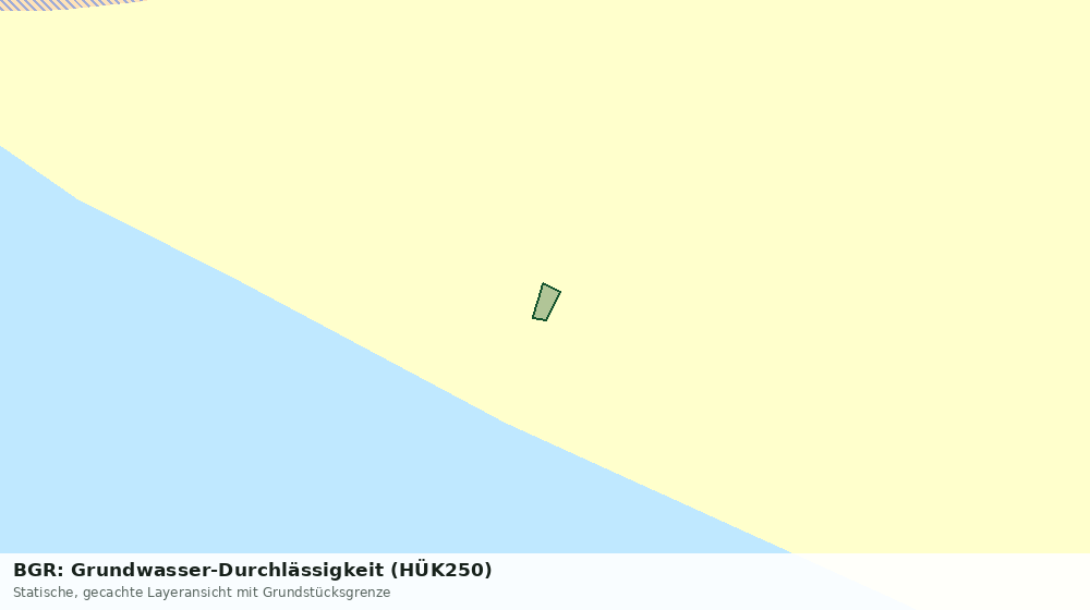 Statische Kartenansicht: BGR: Grundwasser-Durchlässigkeit (HÜK250)