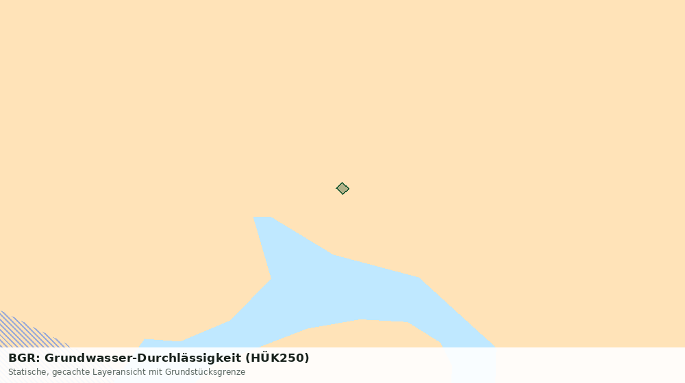 Statische Kartenansicht: BGR: Grundwasser-Durchlässigkeit (HÜK250)