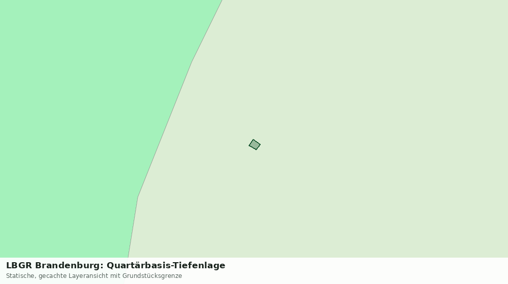 Statische Kartenansicht: LBGR Brandenburg: Quartärbasis-Tiefenlage