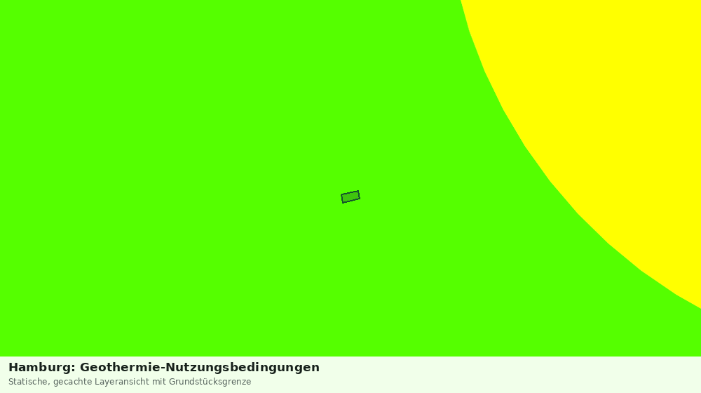 Statische Kartenansicht: Hamburg: Geothermie-Nutzungsbedingungen