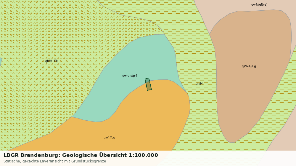 Statische Kartenansicht: LBGR Brandenburg: Geologische Übersicht 1:100.000