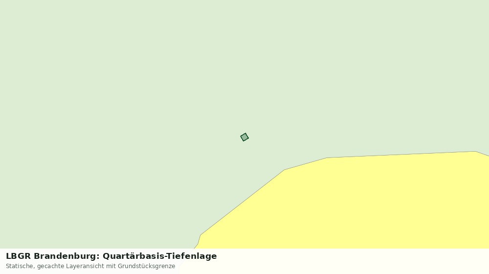 Statische Kartenansicht: LBGR Brandenburg: Quartärbasis-Tiefenlage