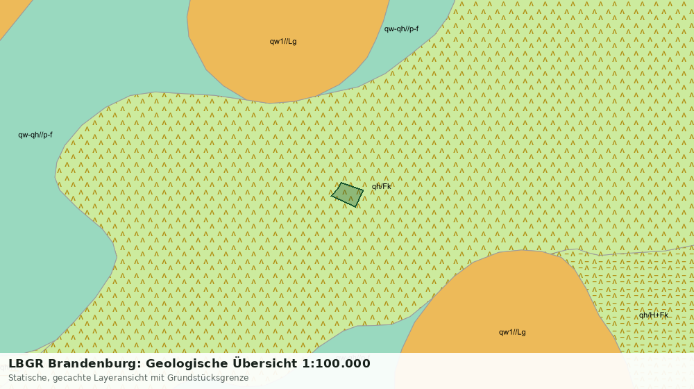 Statische Kartenansicht: LBGR Brandenburg: Geologische Übersicht 1:100.000