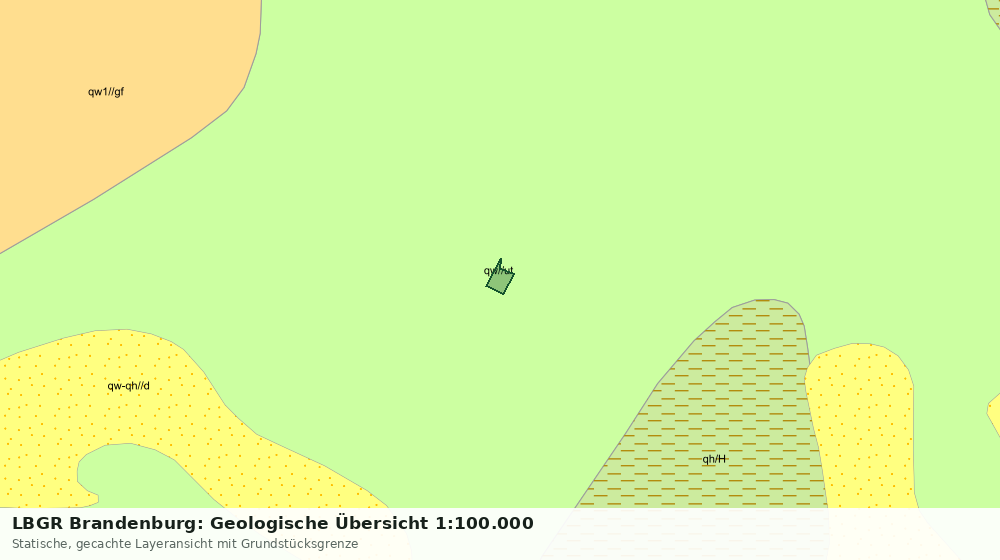 Statische Kartenansicht: LBGR Brandenburg: Geologische Übersicht 1:100.000