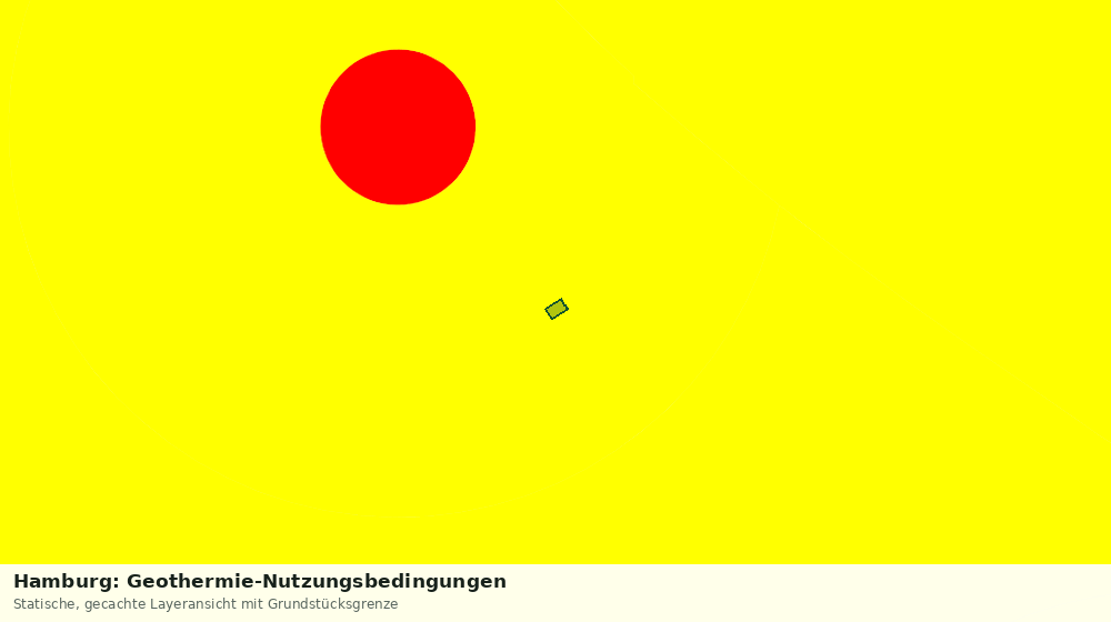 Statische Kartenansicht: Hamburg: Geothermie-Nutzungsbedingungen