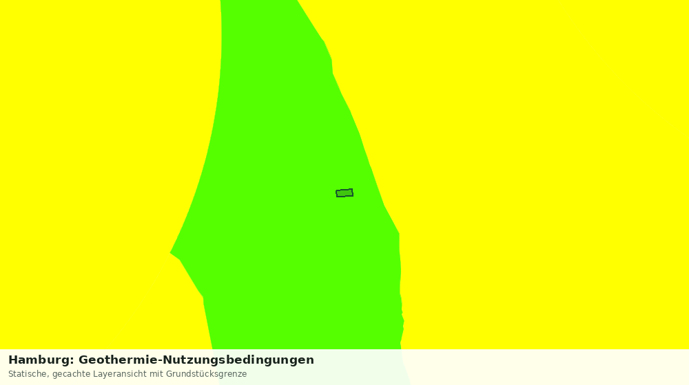 Statische Kartenansicht: Hamburg: Geothermie-Nutzungsbedingungen
