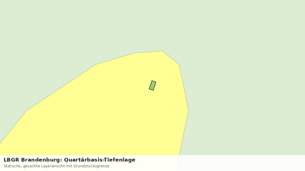 Statische Kartenansicht: LBGR Brandenburg: Quartärbasis-Tiefenlage