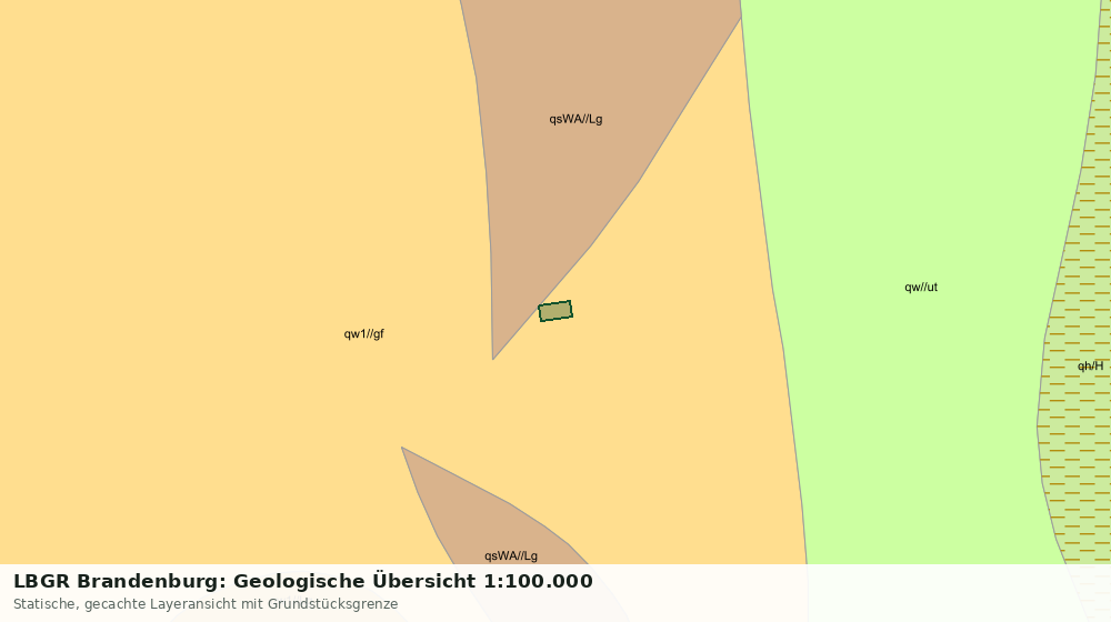 Statische Kartenansicht: LBGR Brandenburg: Geologische Übersicht 1:100.000