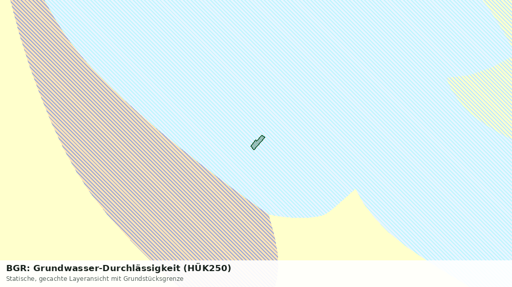 Statische Kartenansicht: BGR: Grundwasser-Durchlässigkeit (HÜK250)