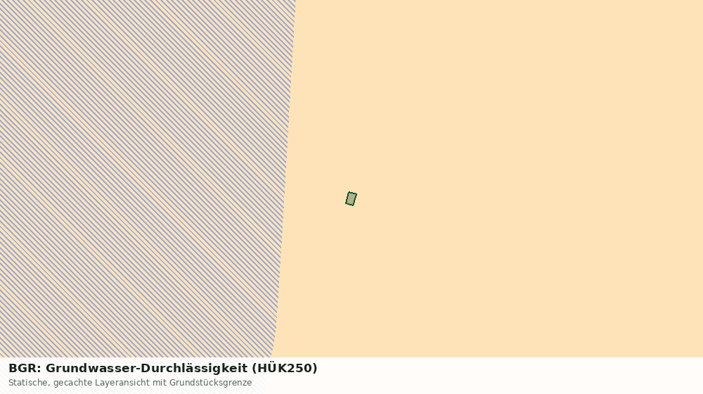 Statische Kartenansicht: BGR: Grundwasser-Durchlässigkeit (HÜK250)