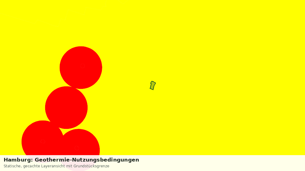 Statische Kartenansicht: Hamburg: Geothermie-Nutzungsbedingungen