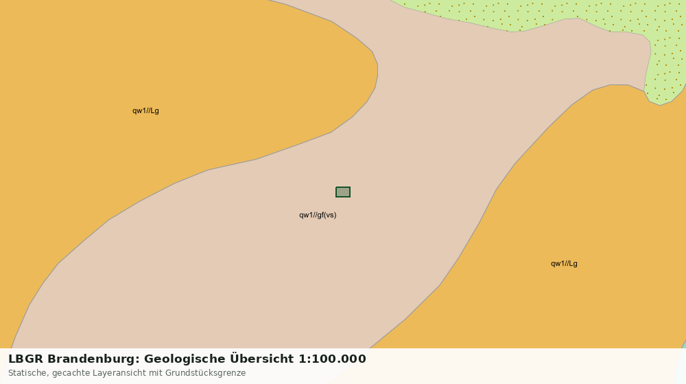 Statische Kartenansicht: LBGR Brandenburg: Geologische Übersicht 1:100.000