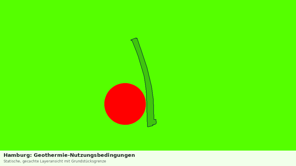 Statische Kartenansicht: Hamburg: Geothermie-Nutzungsbedingungen