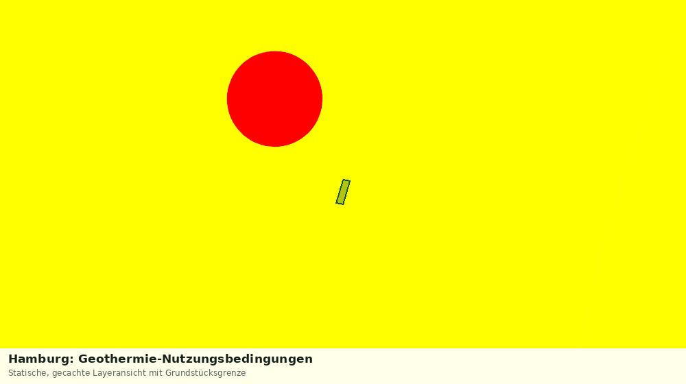 Statische Kartenansicht: Hamburg: Geothermie-Nutzungsbedingungen