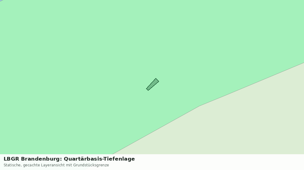 Statische Kartenansicht: LBGR Brandenburg: Quartärbasis-Tiefenlage