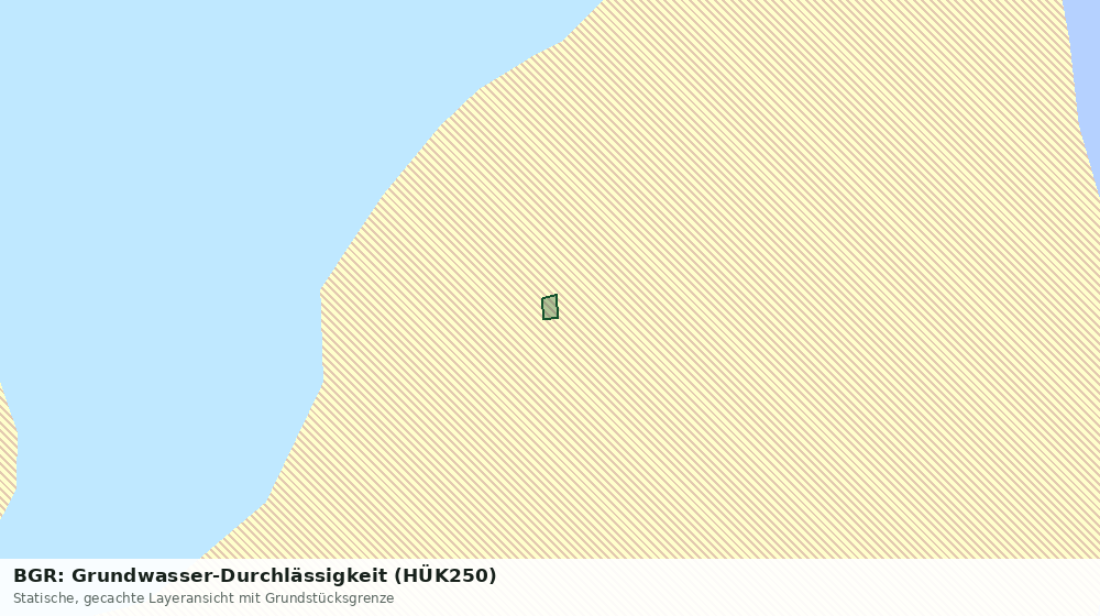 Statische Kartenansicht: BGR: Grundwasser-Durchlässigkeit (HÜK250)