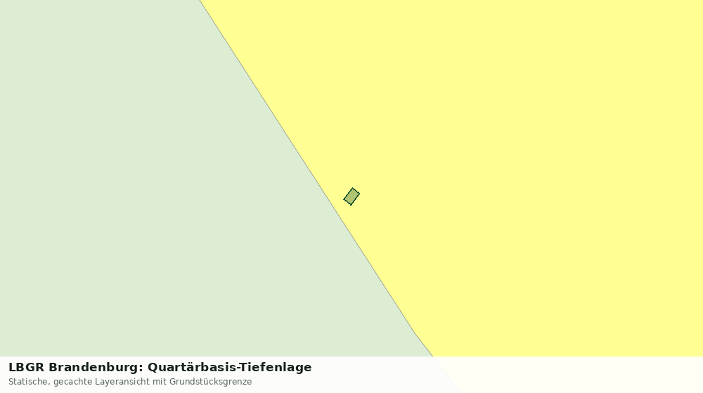 Statische Kartenansicht: LBGR Brandenburg: Quartärbasis-Tiefenlage